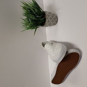 White Checker Converse Worn once!